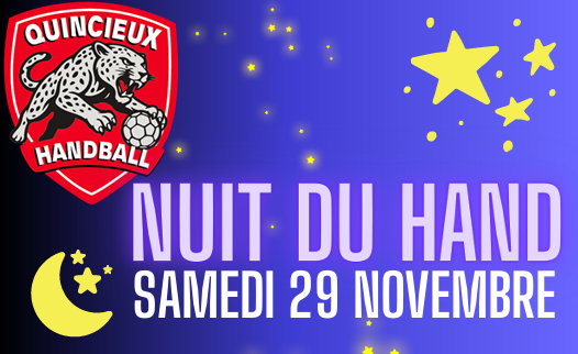 Nuit du hand le samedi 29 novembre